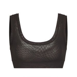 SKIMS SUMMER MESH SCOOP BRALETTE | Onyx